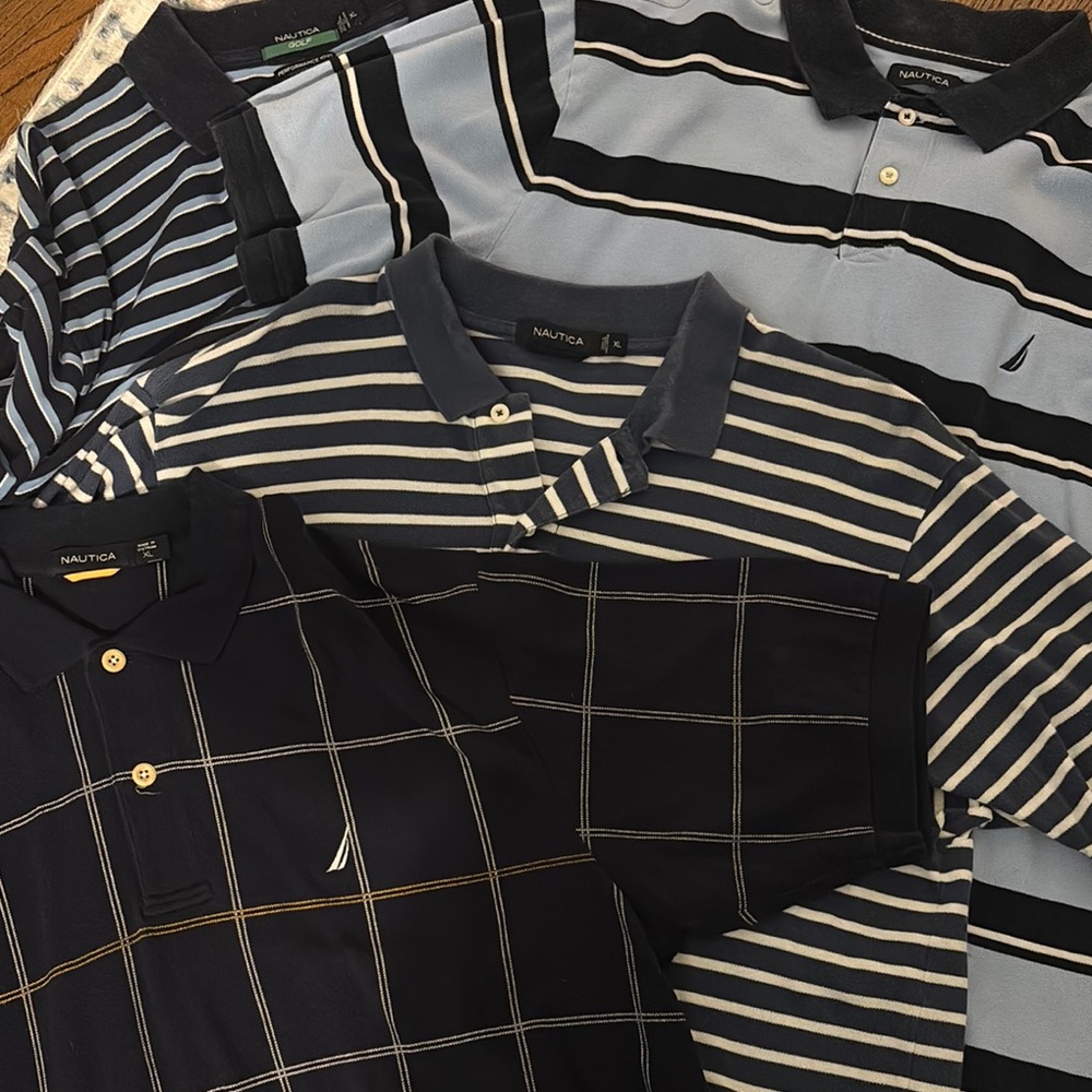 Nautica Blue Polo Shirt Casual Wear